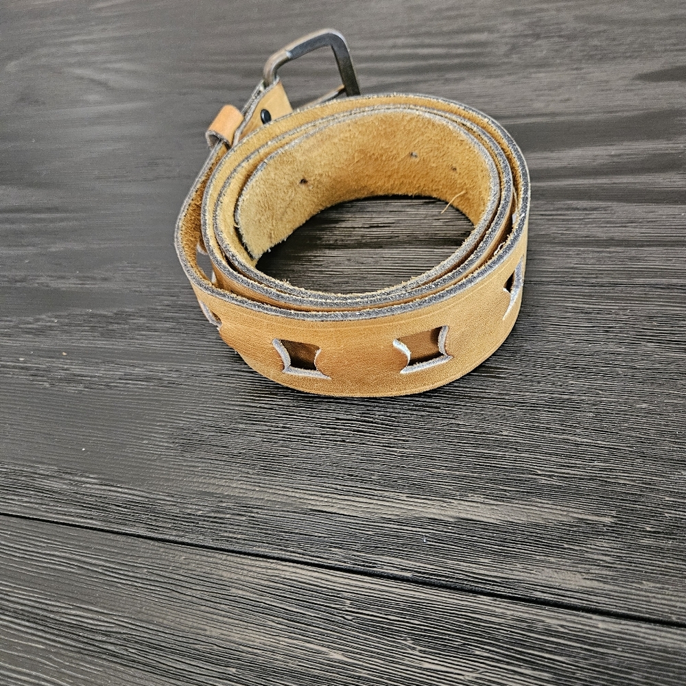 Tan Leather Belt Men's Unbranded